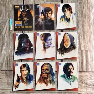 Star Wars Topps Galaxy Serie 1 Komplett 140 Karten Set - Bild 1 von 16