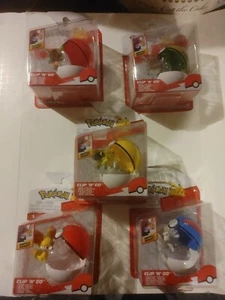 Pokemon Clip 'N' Go 6 Piece Bundle Alolan, Chespin, Mankey , Fennekin, & Mareep - Picture 1 of 15