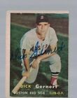 Dick Gernert Boston Red Sox Signed 1957 Topps Baseball Card W/Our COA
