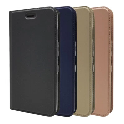 For Sharp Android One S4 Leather Flip Wallet Phone Case Protector Cover New - Image 1 of 4