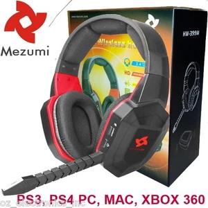 Universal Wireless Gaming Stereo Headset for PS3 PS4 XBOX 360 Grand Theft AutoGD - Picture 1 of 8
