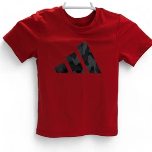 Adidas Boys Short Sleeve Poly Tee & Camo All Over Print Short 2Pc Set Size 4 - Picture 1 of 5