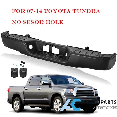 For 2007-2013 Toyota Tundra Rear Bumper Assembly w/o Tow NON Hole Texture Foto 1 de 4