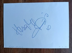 Hugh Laurie "House MD" "Blackadder" Personally Signed Page AFTAL COA - Picture 1 of 1