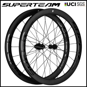 SUPERTEAM Scheibenbremse Carbon Laufradsatz Center Lock / 6 Bolt Tubeless 700C UCI Felge - Bild 1 von 9