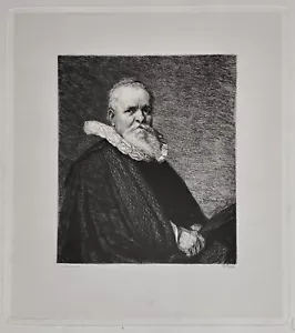 Portrait des 17.Jh. Radierung von Unger nach J.C.Verspronck - Imagen 1 de 4