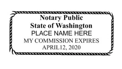 TRODAT State of Washington l Rectangle Self-Inking Notary Public Stamp - Washington