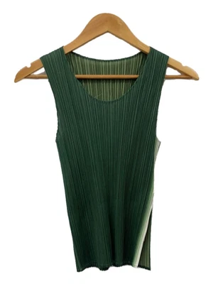 PLEATS PLEASE ISSEY MIYAKE Women's Polyester Tops Size 3 Green PP96-JK051 - Image 1 of 4