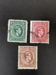 Jamaica Postage Stamps. 1938 -1952 King George VI - Picture 1 of 4