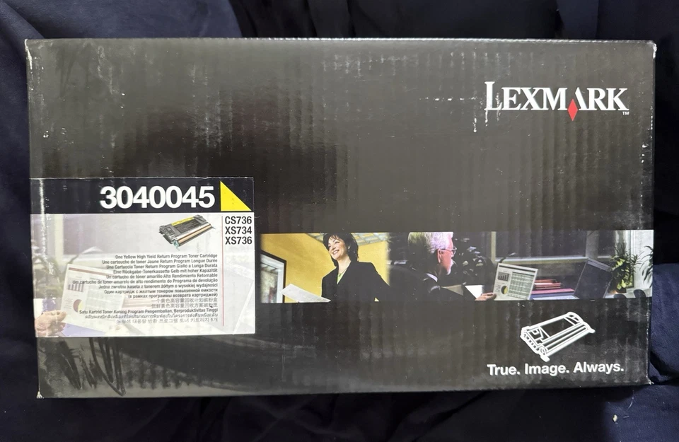 Cartucho de tóner genuino Lexmark 3040045 amarillo de alto rendimiento del programa de devolución Foto 1 de 1