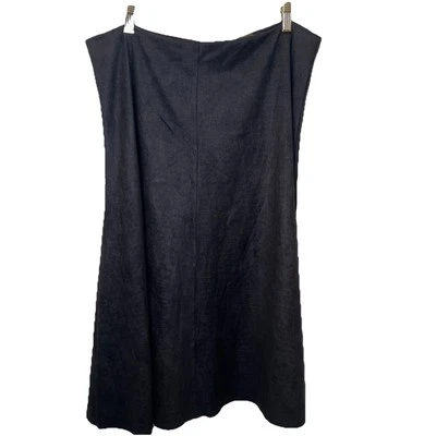 Falda para mujer Alberto Makali línea A talla XL gamuza negra noche suave fluida Foto 1 de 4