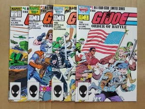 GI Joe: Order of Battle #1-4 Full Set Larry Hama 1986 Marvel (3) - Picture 1 of 22