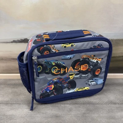 Caja de almuerzo Pottery Barn Mackenzie Hot Wheels Monster Trucks paquete frío “Chase” Foto 1 de 4