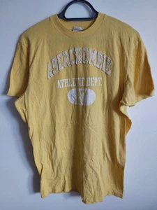 ABERCROMBIE & FITCH 2XL XXL YELLOW T SHIRT GOOD USED CONDITION - Picture 1 of 9