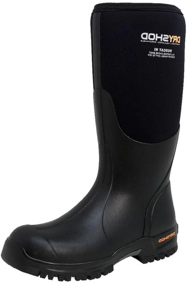 Dryshod Calzado Mudcat HI Todo Estado Tareas Bota Negro/Naranja - Talla 12 Foto 1 de 1