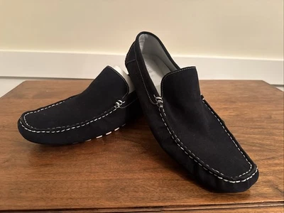 Calvin Klein Shoes Mens 13 Black Suede Oliver Casual Loafer Slip On F0857 - Image 1 of 4