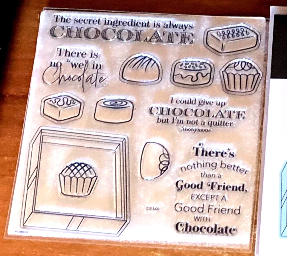 CTMH D2148 COMER CHOCOLATE ~ Podría renunciar a mi chocolate pero no soy un renunciante Foto 1 de 1