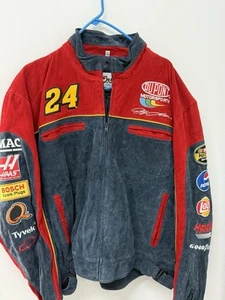 Giacca di pelle Jeff Gordon #24 Chase Authentics Wilson da uomo L con etichette - Foto 1 di 10