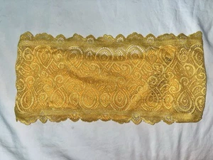 FREE PEOPLE Intimately Lace Strapless Wire Free Bandeau Bra: Gold Yellow, M/L - Picture 1 of 2