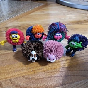Lot Of 6 Vintage Koosh Lings Bendable Buddies Kooshling Ball 90s - Picture 1 of 7
