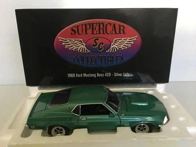 1/18 ACME/СУПЕРКАР КОЛЛЕКЦИОННЫЕ ПРЕДМЕТЫ 1969 FORD 'BOSS 429' MUSTANG-РЕДКИЙ СЕРЕБРЯНЫЙ НЕФРИТ - Изображение 1 из 4