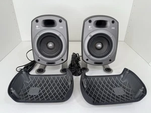 Logitech Z-680 THX  Pair Left Right Speakers Replacement Lot Of  2 w/ Wiring - Picture 1 of 7