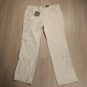 Eddie Bauer Travex Hose Damen 14 Khaki Wandelbar Roll-Up Outdoor Neu mit Etikett - Bild 1 von 21