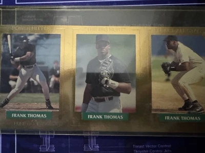 Frank Thomas 3 Card Uncut Set 1992 Front Row Pure Gold /5000 - Image 1 of 2