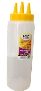 Sauce Squeeze Condiment Ketchup Dispenser Plastic Bottles Clear Mayo - Picture 1 of 7