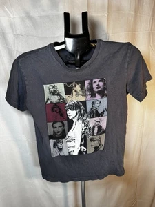 Taylor Swift The Eras Tour Concert Merch Youth Size Medium Gray T Shirt Swiftie - Picture 1 of 10