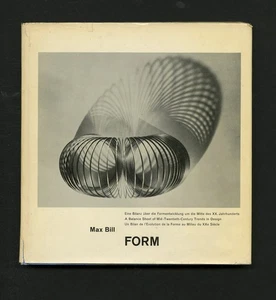 1952 Max Bill FORM: Mid-20th C. DESIGN TRENDS Swiss HfG Ulm Classic 1st ed Hc-Dj - Picture 1 of 13