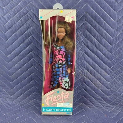 Vintage 90s Totsy Fiesta international african American doll 190622 NRFB - Image 1 of 4