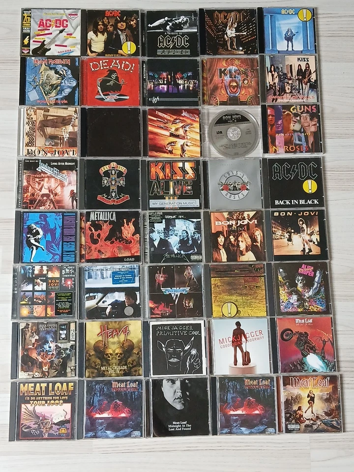 100 x Heavy Metal/ Rock/Pop-CDs 60er-70er-80er Vintage Top-Zustand Nr5 - Bild 1 von 4
