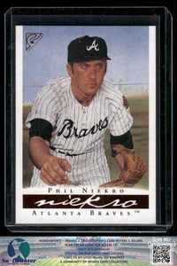 2003 Topps Gallery Salón de la Fama #17 Phil Niekro Sombrero Azul Atlanta Braves 5.1B - Imagen 1 de 2