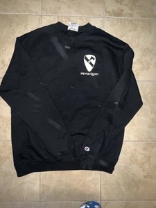 Champion Black Crewneck 1st Air Brigade Men's “Stay Iron horse” Large - Picture 1 of 9