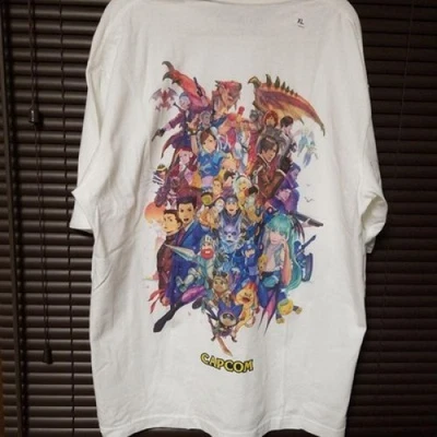Capcom 40th Anniversary T-Shirt XL White UNIQLO UT Monster Hunter Mega Man Ōkami - Image 1 of 4
