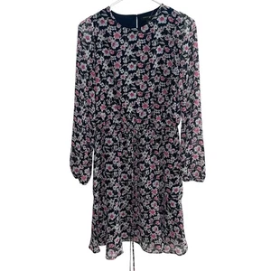 Banana Republic Floral Print Long Sleeve Dress - Women's Size S - Picture 1 of 7