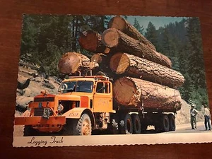 Vintage Postkarte Holzfäller LKW Portland Oregon 50er oder 60er Jahre - Bild 1 von 2