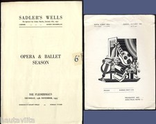 DieFledermaus SadlersWells Opera Ballet Program + RoyalAlbert Hall Brochure 1953