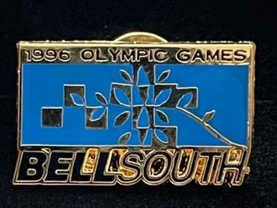 Vintage 1996 Olympics Atlanta Georgia BellSouth  Sponsor Lapel Pin w/Gift Box - Image 1 of 3