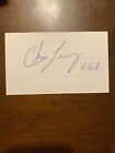 CHRIS TERRY - GEORGIA FOOTBALL - AUTHENTIC AUTOGRAPH SIGNED INDEX - B873