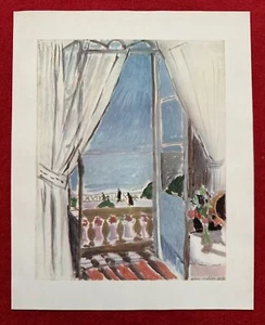 Henri Matisse, ventana en bonito, off. litografía 1939, placa firmada, vintage - Imagen 1 de 5
