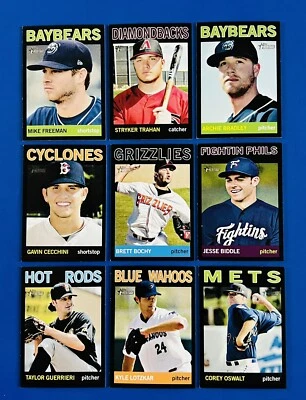 Lot of (9) 2013 Topps Heritage Minor League Black Parallel Prospect Cards; #d/96 - Image 1 of 4