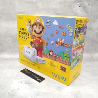 Nintendo Wii U Game Console Super Mario Maker Set White 32GB Video Game Japan - Image 1 of 4