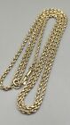 14k Solid Yellow Gold Men’s Rope Chain Diamond Cut 24 Inch 10.48 Grams
