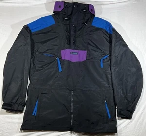Men’s Vintage 90s Columbia Sportswear Pullover Ski Jacket Color Block Medium - Picture 1 of 6