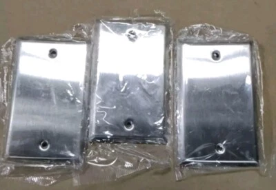 Mulberry #97151 1 banda acero inoxidable metal placa de pared en blanco lote de 3 F76 Foto 1 de 4