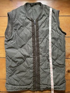 Barbour Quilted Mens Size Large Vest Northumberland Range Lord Percy Moss Green - Picture 1 of 5