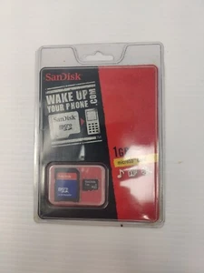 SanDisk MicroSD Card 1GB with Micro to SD Adapter - Zdjęcie 1 z 2
