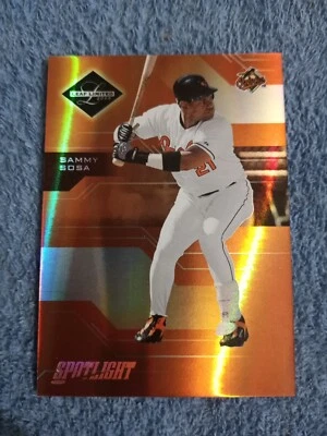 2005 Leaf Limited Sammy Sosa #77 SP #/99 Bronze Spotlight Orioles Cuds Hot - Image 1 of 2